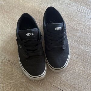 Black men’s canvas vans skater shoes